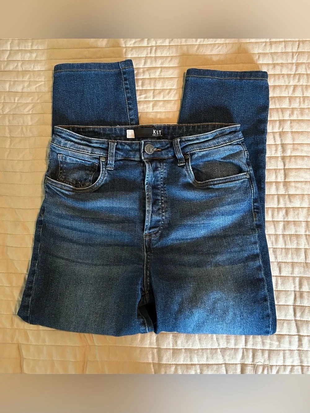Kut from the Kluth Classic Women's Dark Blue Jeans - Picture 3 of 11